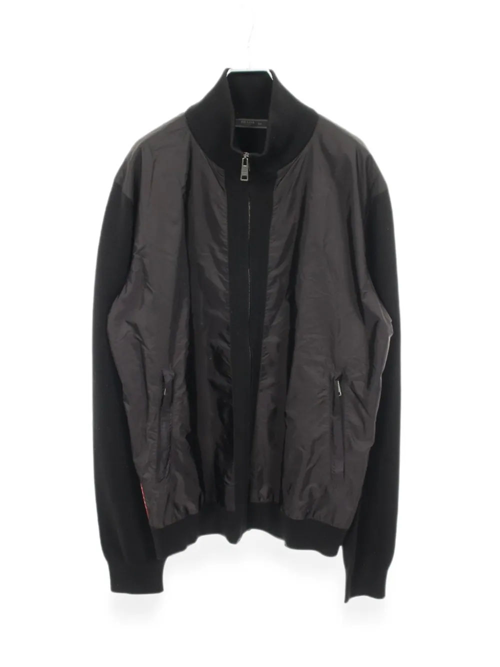 Prada Pre-Owned 2000s color-block knit jacket - Black