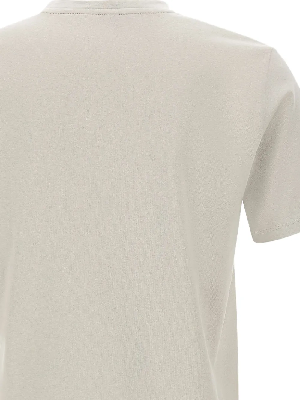 BOSS Katoenen-jersey T-shirt met logo-patch Beige