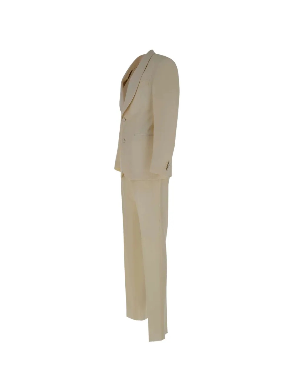 Corneliani Traje Con Botones - Blanco 