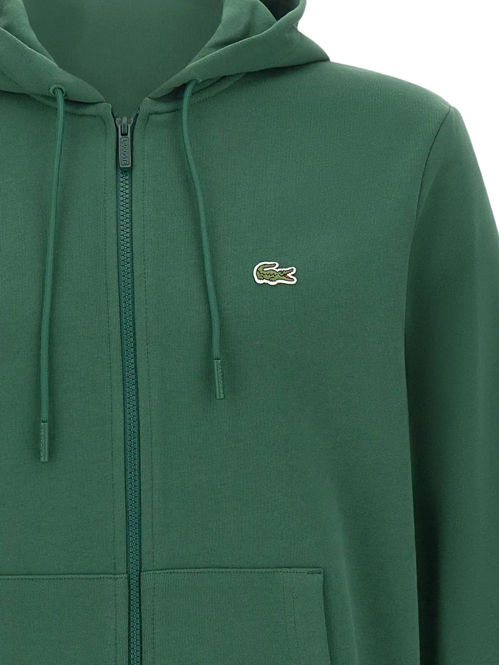 Lacoste Hoodie met logopatch Groen