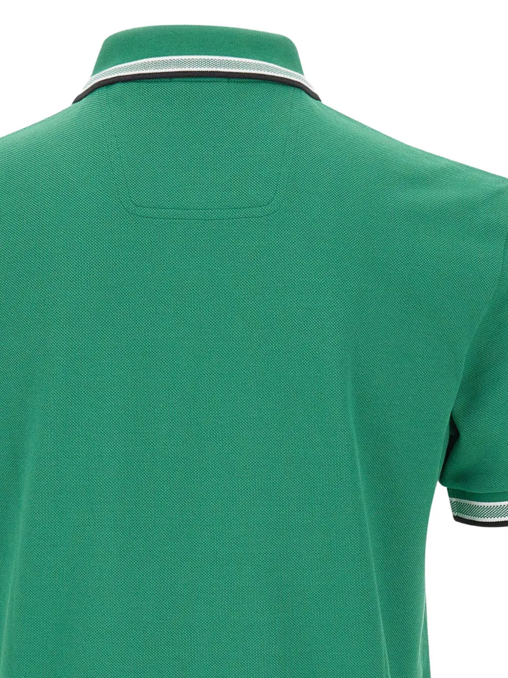 BOSS Piqué katoenen poloshirt met logo Groen