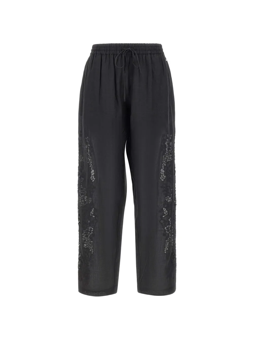 BOSS Trika embroidered trousers - Schwarz