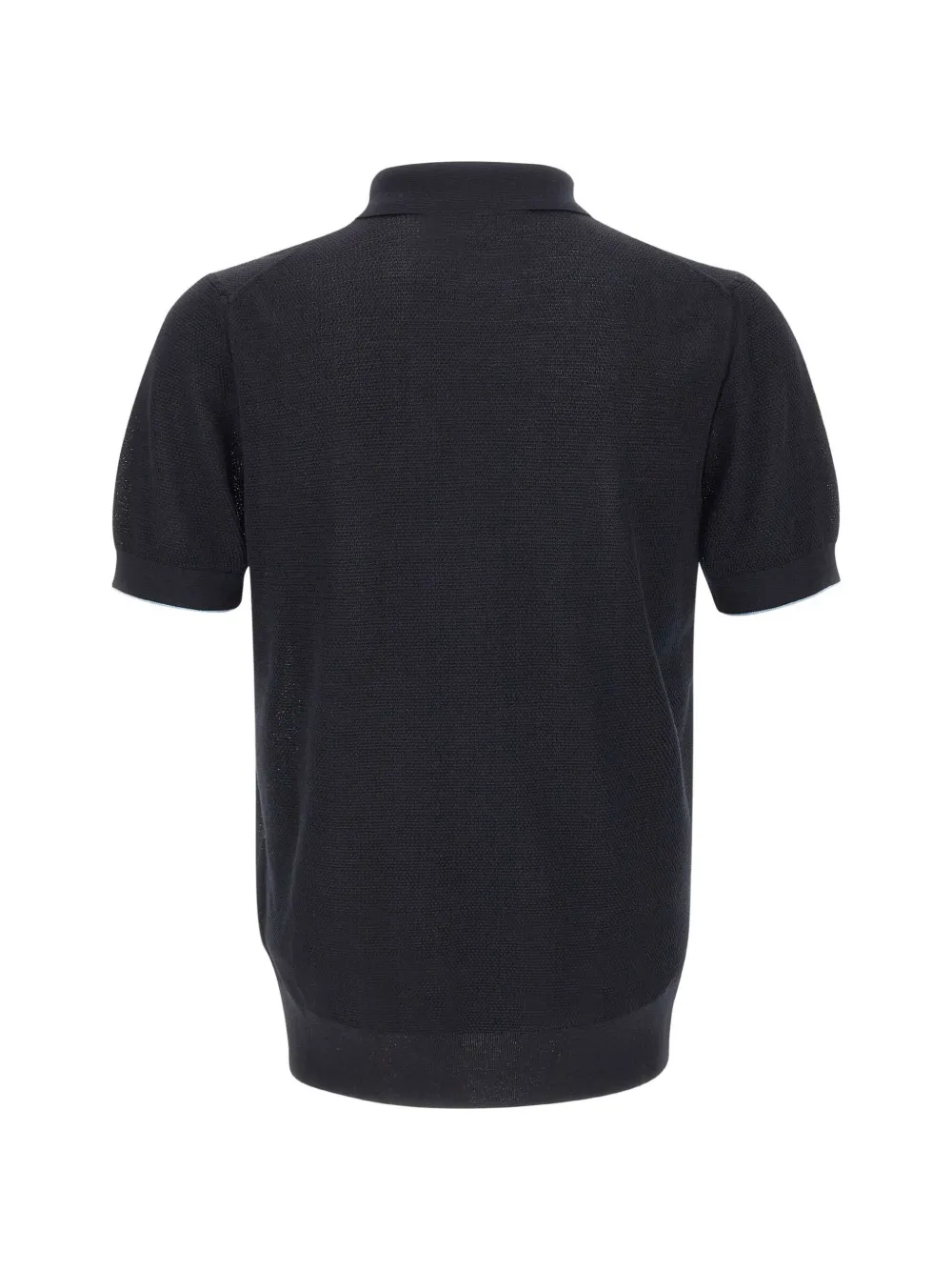 BOSS L-Naldo poloshirt met textuur Blauw