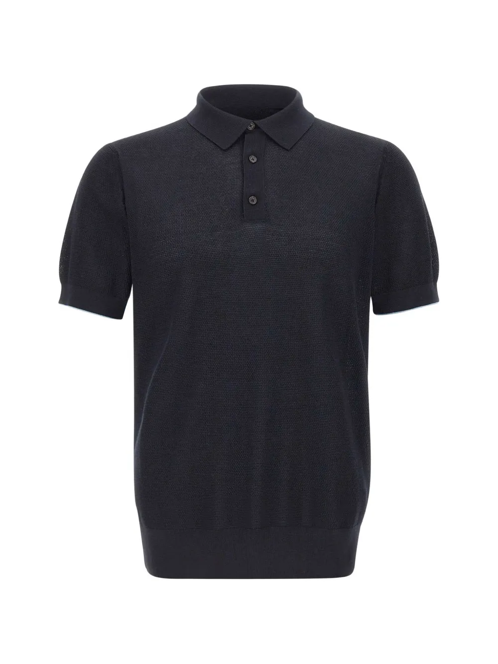 BOSS L-Naldo textured polo shirt - Blau