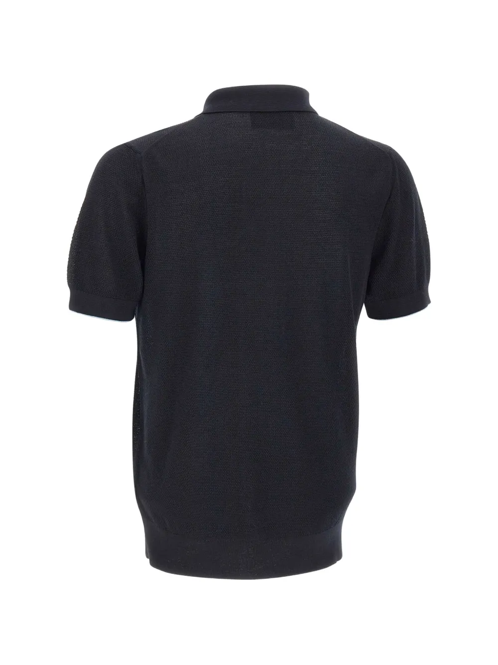 BOSS L-Naldo poloshirt met textuur Blauw