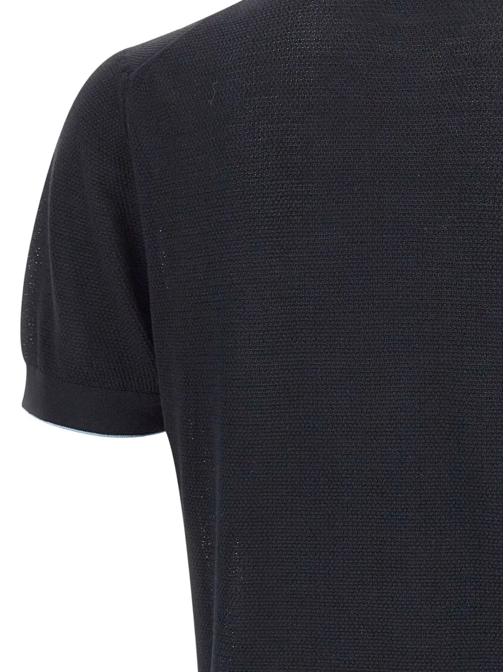 BOSS L-Naldo poloshirt met textuur Blauw
