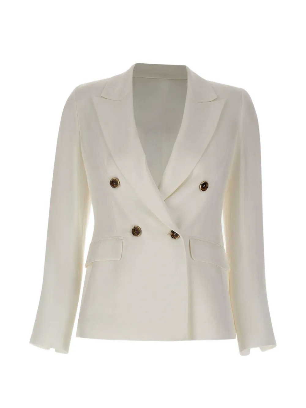 Marella Charme double-breasted blazer - Bianco