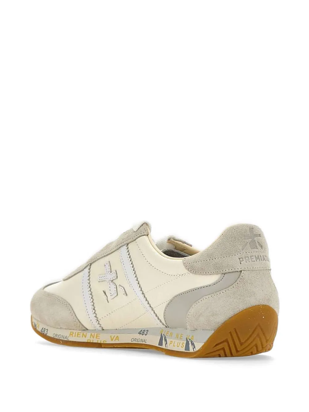 Premiata Jackyx suede-panelled sneakers Wit