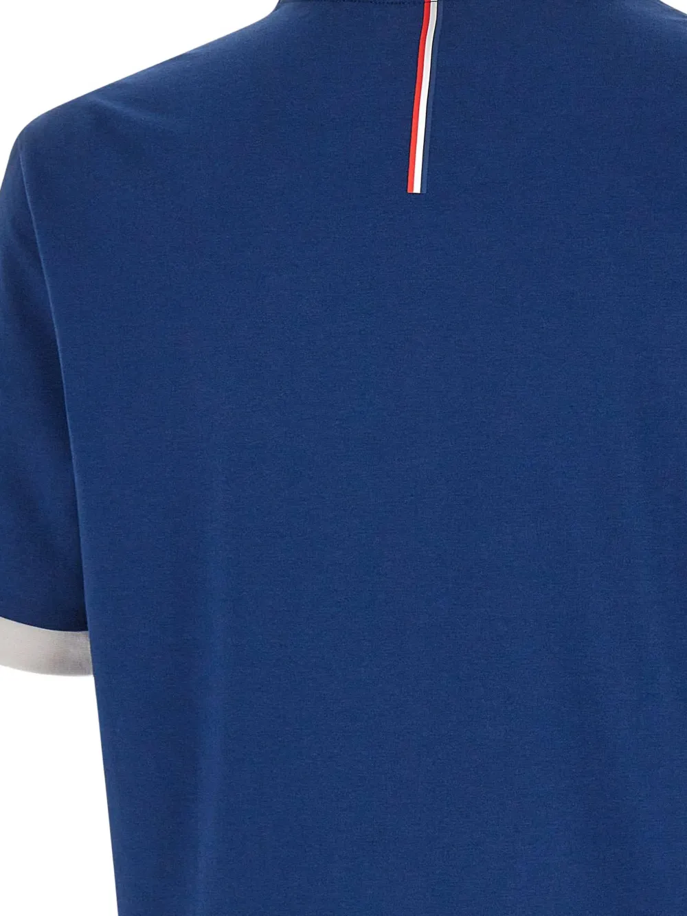 BOSS T-shirt met rubberen patch Blauw