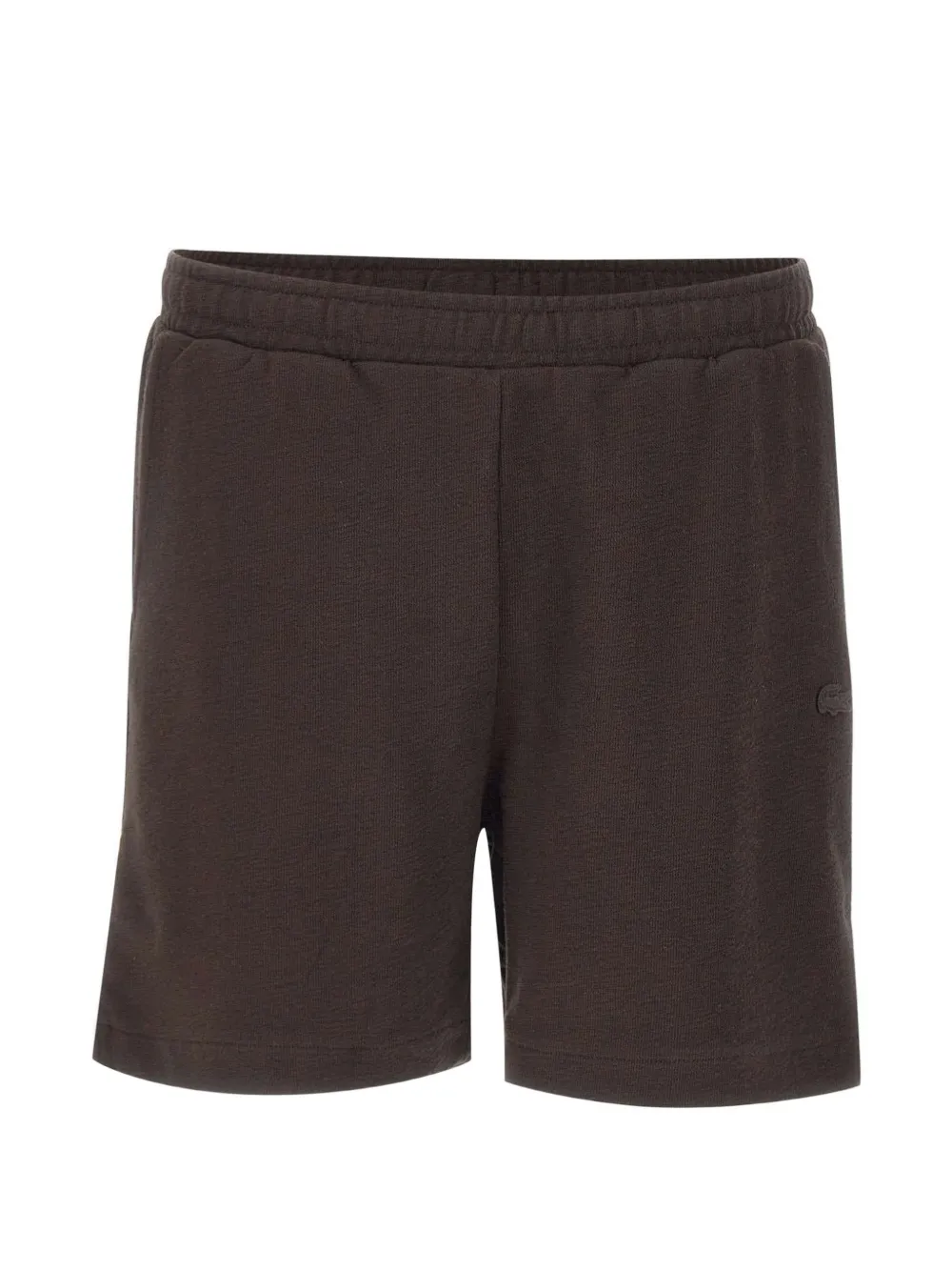 Lacoste embroidered-logo cotton shorts - Braun