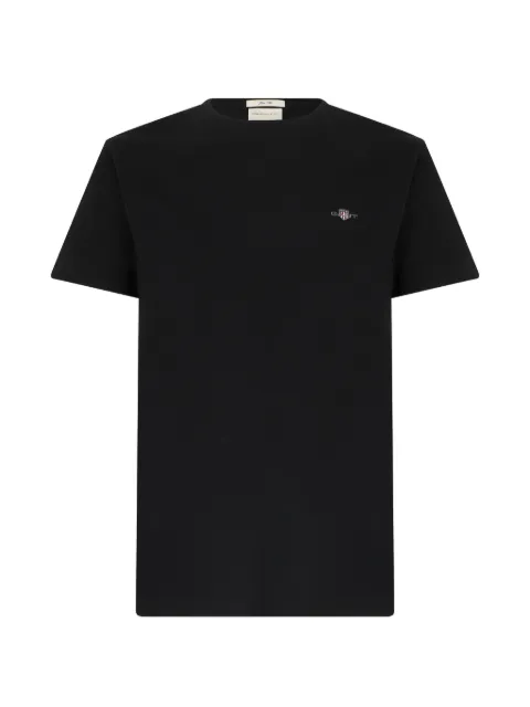Gant slim-fit logo-embroidered T-shirt