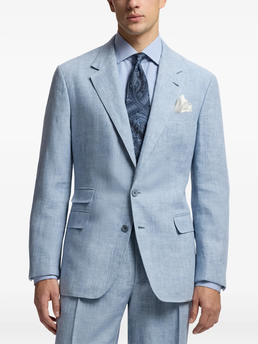 Ralph Lauren Purple Label Glenn Delave blazer met dubbele rij knopen Blauw