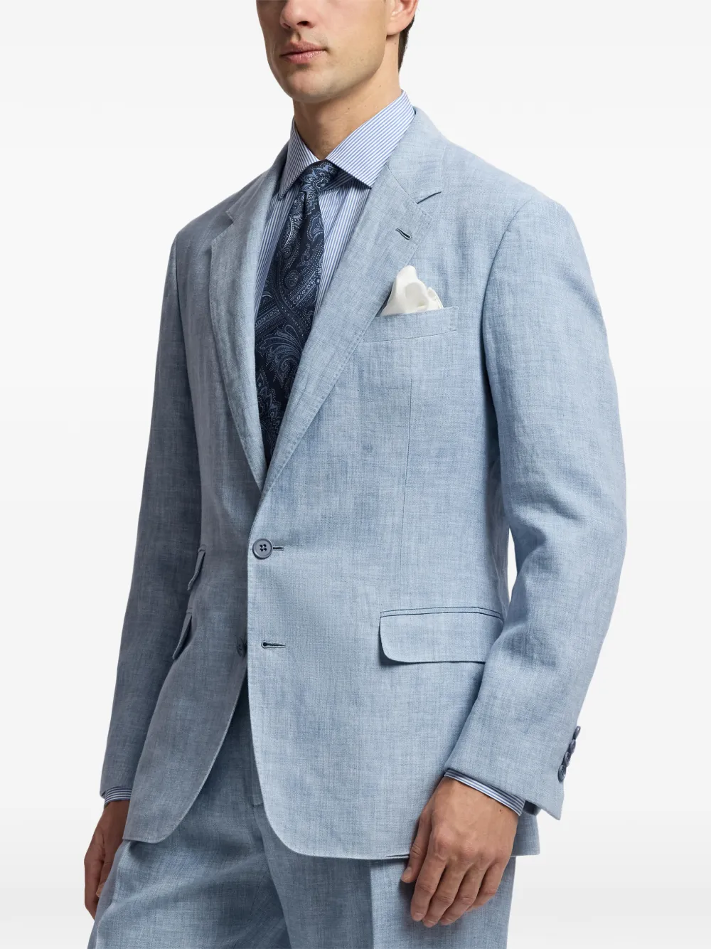 Ralph Lauren Purple Label Glenn Delave blazer met dubbele rij knopen Blauw