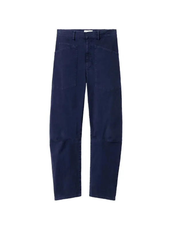Nili Lotan Shon Barrel-leg Palazzo Pants in Blue