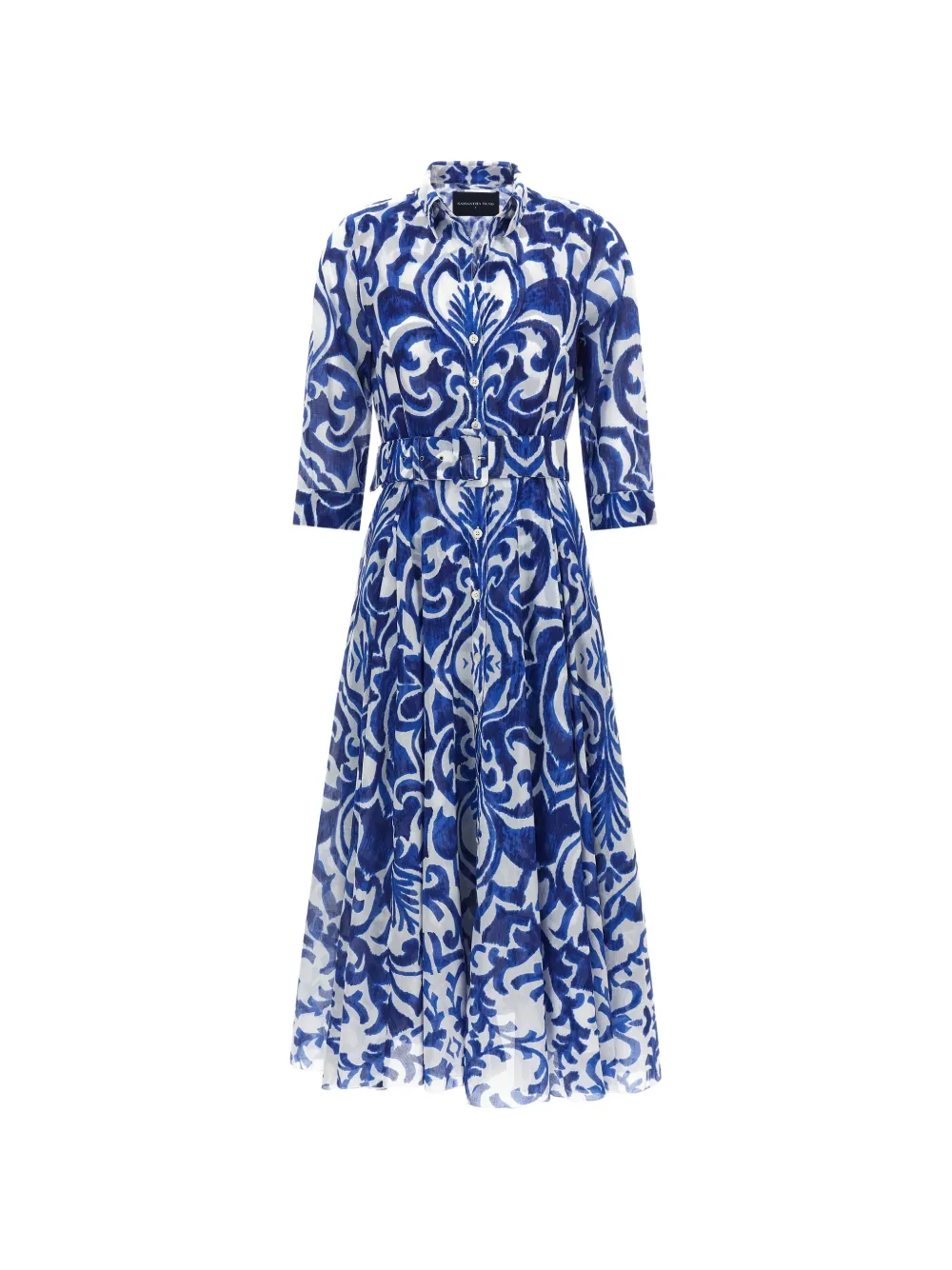 Samantha Sung Aster tile-print dress - Blu