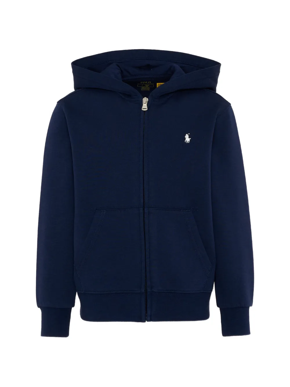 POLO RALPH LAUREN KIDS logo-embroidered zip-up hoodie - Blu