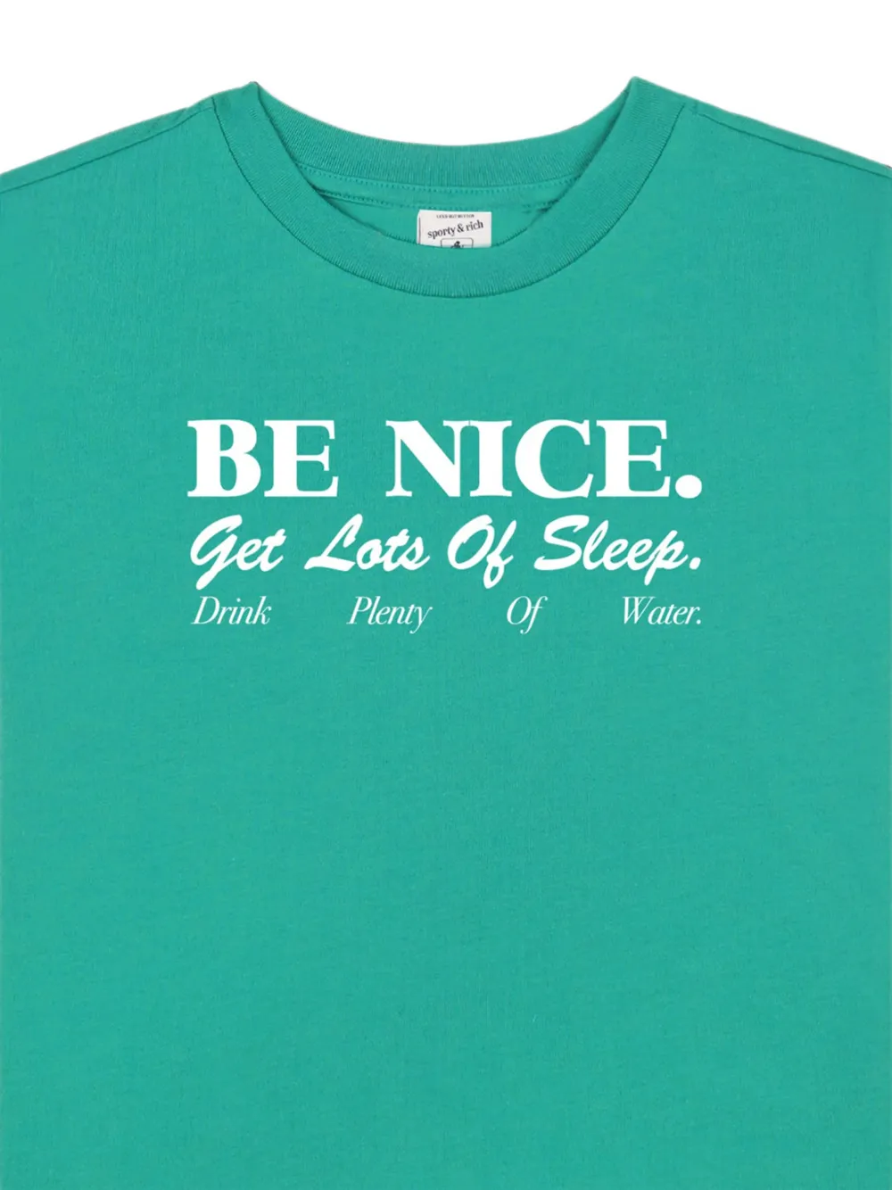 SPORTY & RICH KIDS Be Nice oversized T-shirt met korte mouwen Groen