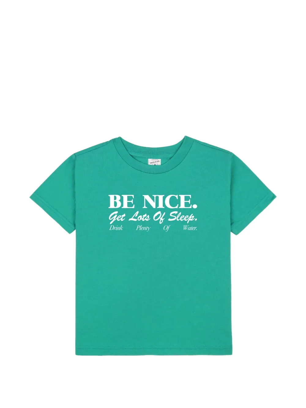 SPORTY & RICH KIDS Be Nice short-sleeve oversized T-shirt - Verde