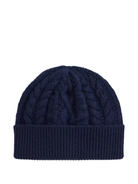 Ralph Lauren Purple Label cable-knit cashmere beanie hat