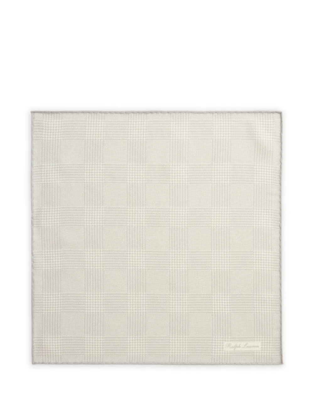 Ralph Lauren Purple Label Fazzoletto da taschino Glen a quadri - Bianco