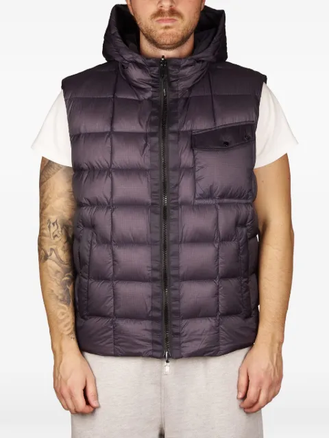 PMDS zip-up padded hooded gilet