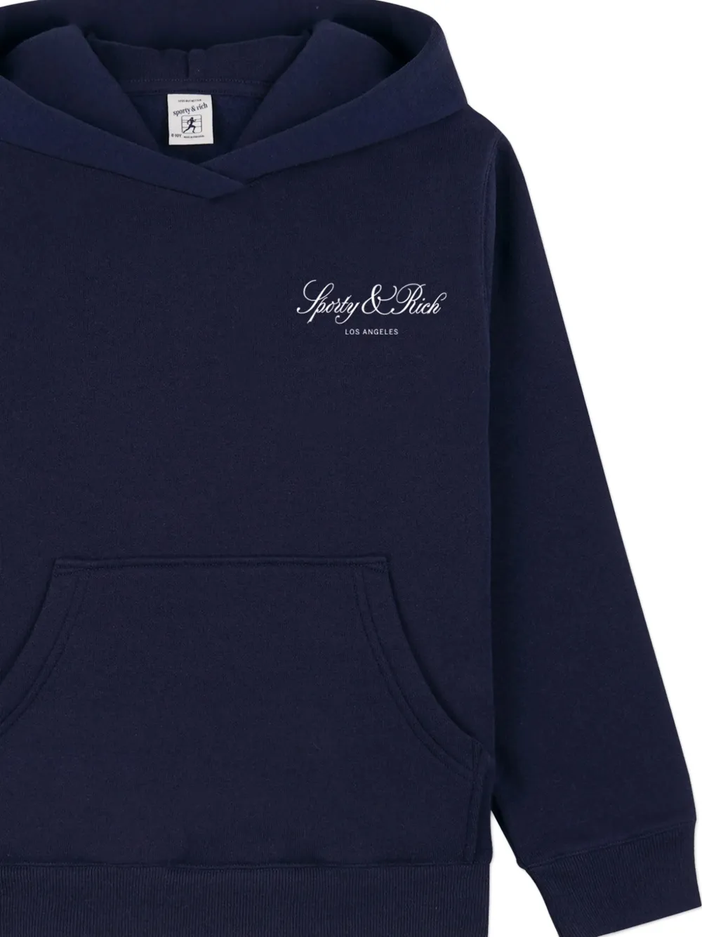 SPORTY & RICH KIDS Hoodie met logoprint Blauw