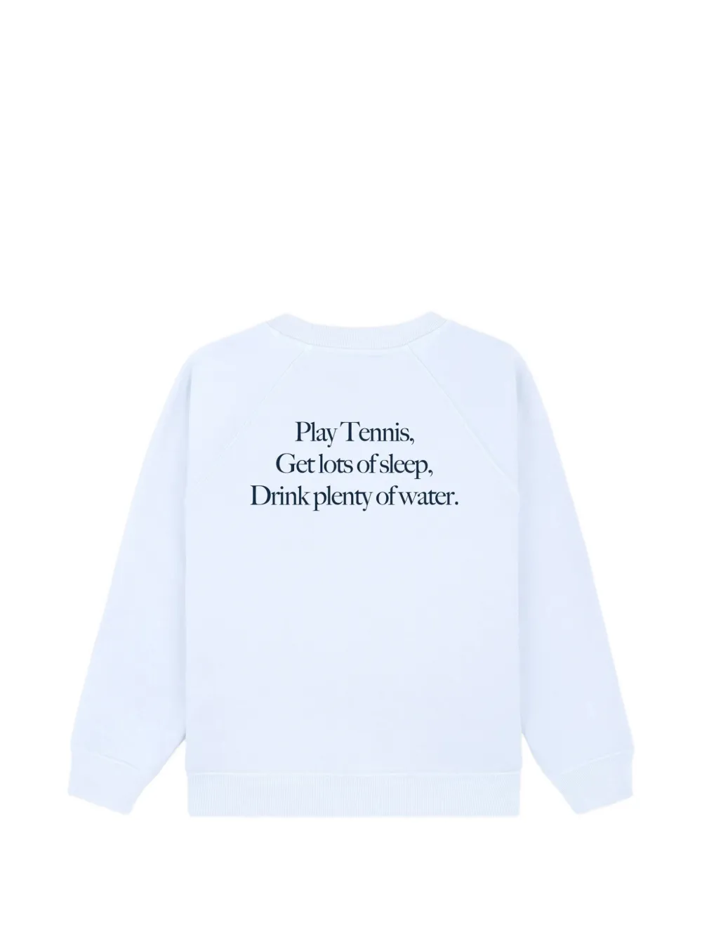 SPORTY & RICH KIDS Play Tennis trui met raglan mouwen en ronde hals Blauw