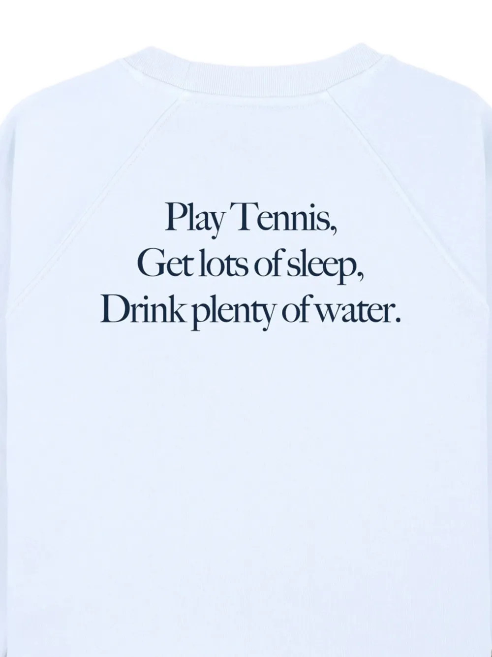 SPORTY & RICH KIDS Play Tennis trui met raglan mouwen en ronde hals Blauw