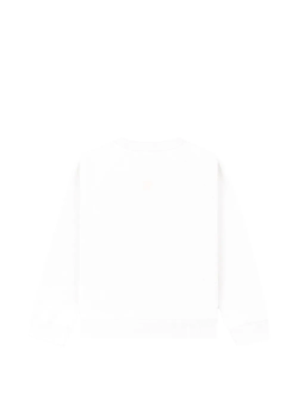SPORTY & RICH KIDS Sweater met logoprint en raglan mouwen Wit