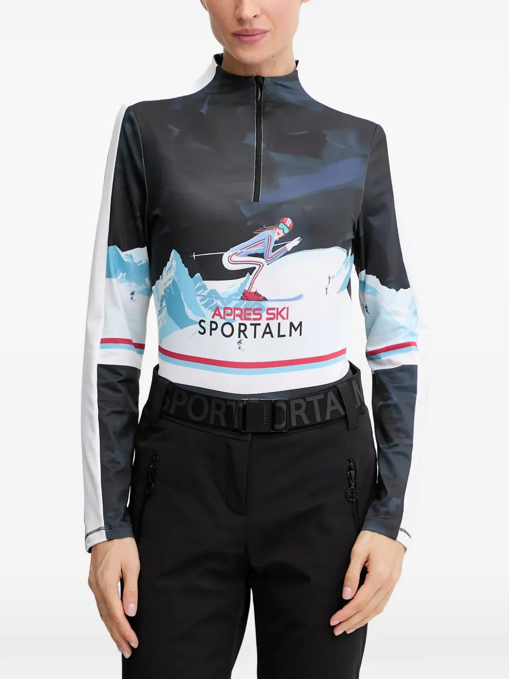 Sportalm Base Layer graphic-print long-sleeve top