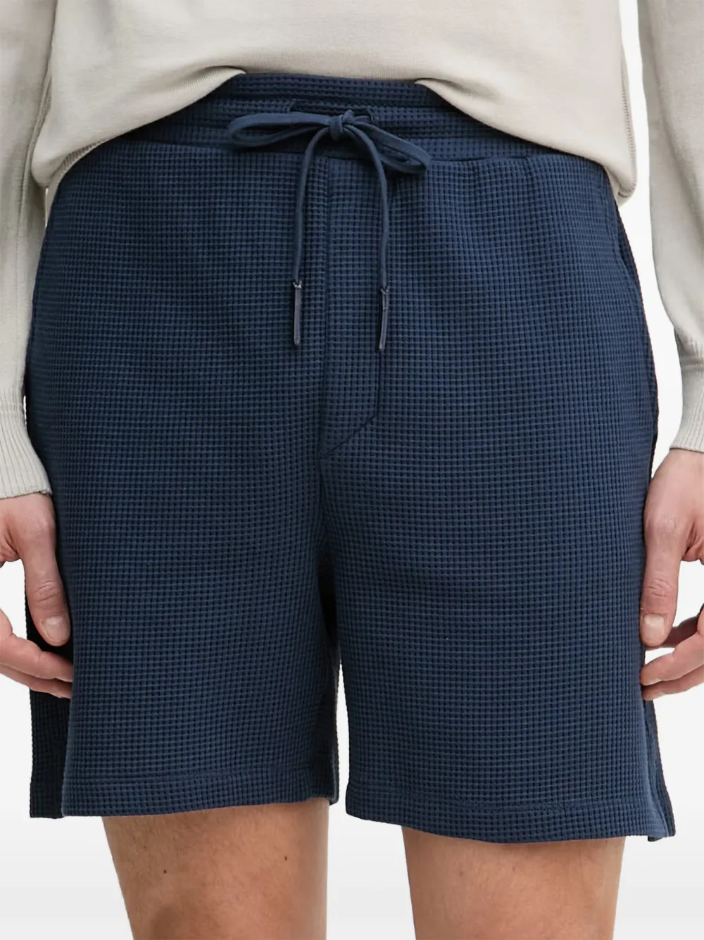 Trussardi waffle-knit drawstring shorts - Blu