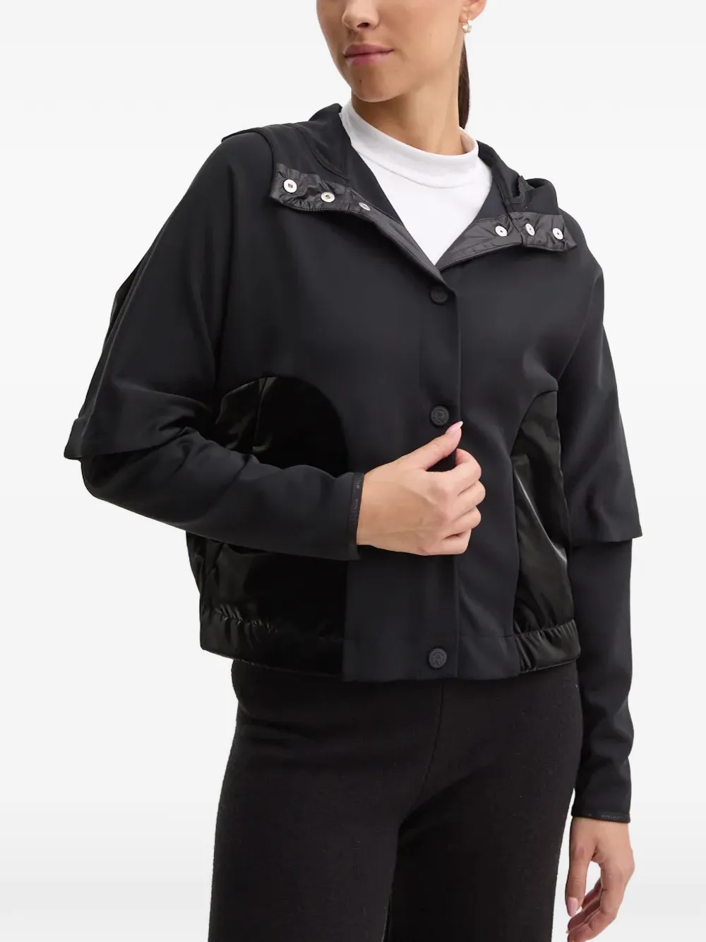 Sportalm hooded panelled jacket - Nero