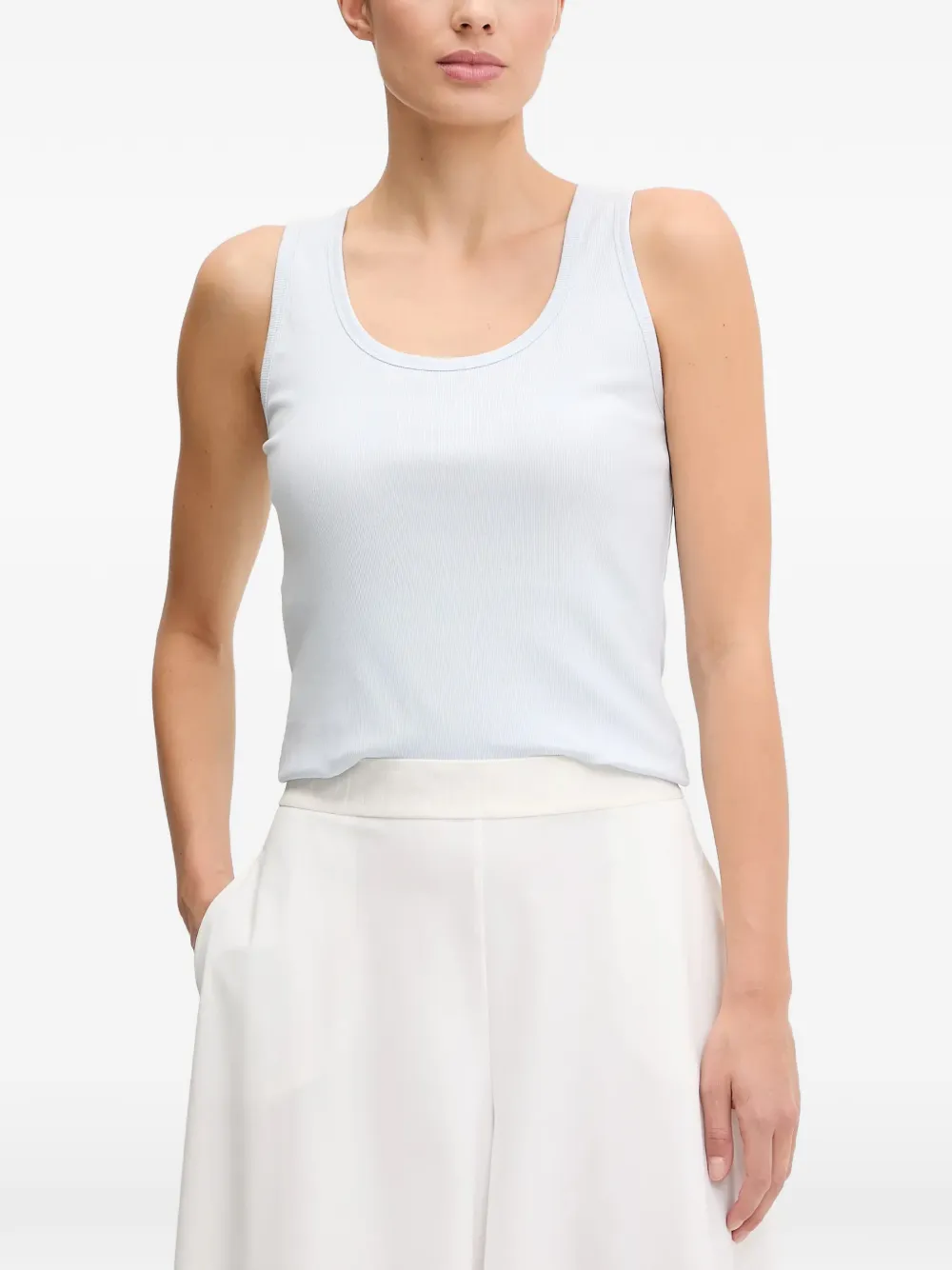 Sportalm ribbed-knit rhinestone-embellished tank top
