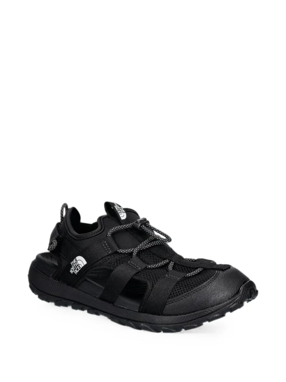 The North Face Kids Explore Camp logo-print sandals Zwart