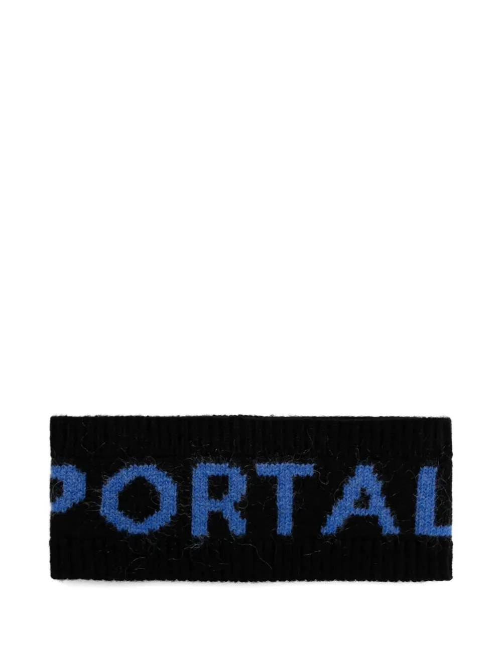 Sportalm logo-intarsia ribbed headband - Nero