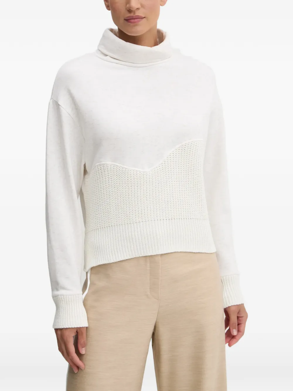 Sportalm panelled high-neck sweater