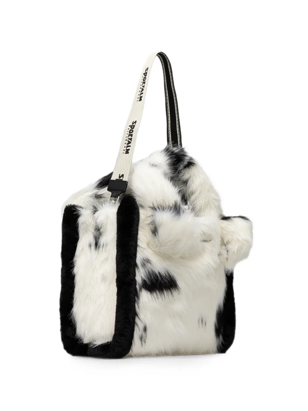 Sportalm faux-fur cow-print tote bag - Bianco