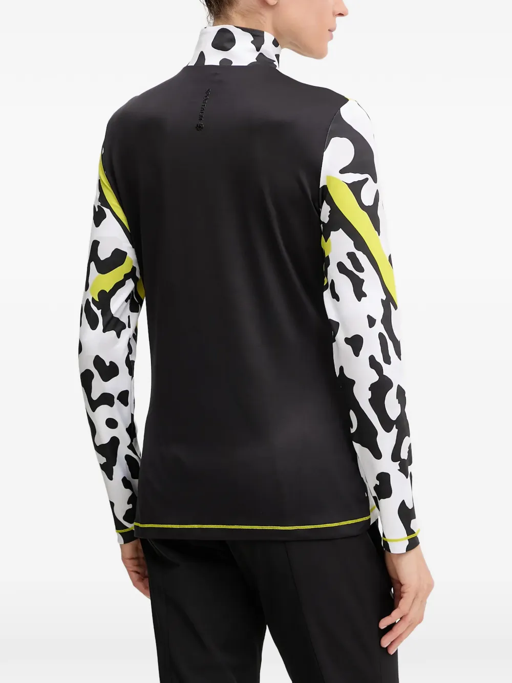 Sportalm animal-print zip-up top Wit
