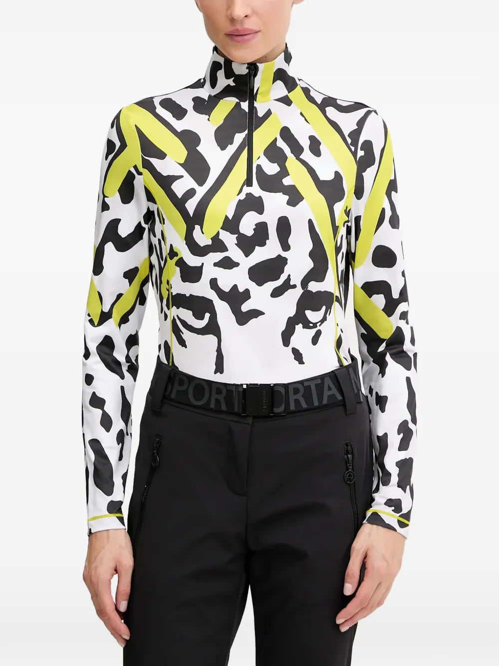 Sportalm animal-print zip-up top