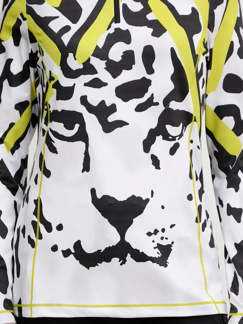 Sportalm animal-print zip-up top Wit