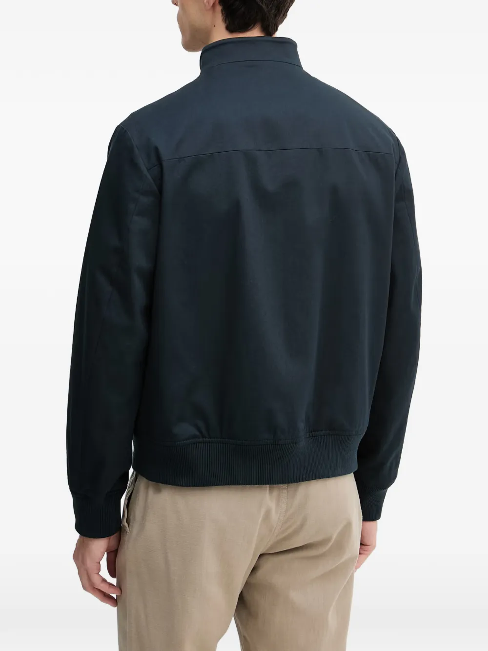 Trussardi Jack met geborduurd logo Blauw