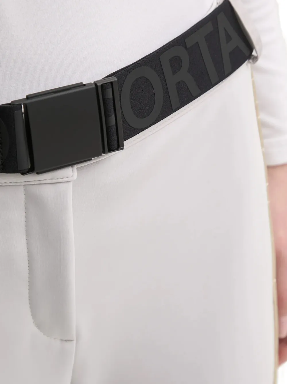 Sportalm San Jose skibroek met zijstreep en logo-ceintuur Beige