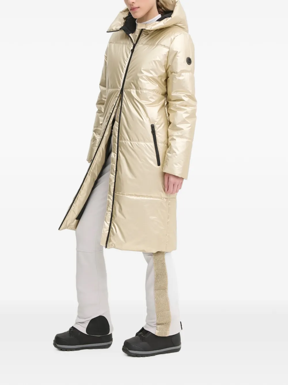 Sportalm San Jose skibroek met zijstreep en logo-ceintuur Beige