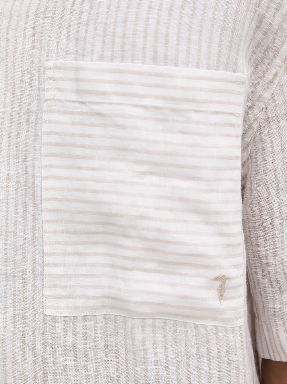 Trussardi Gestreepte overhemd Wit