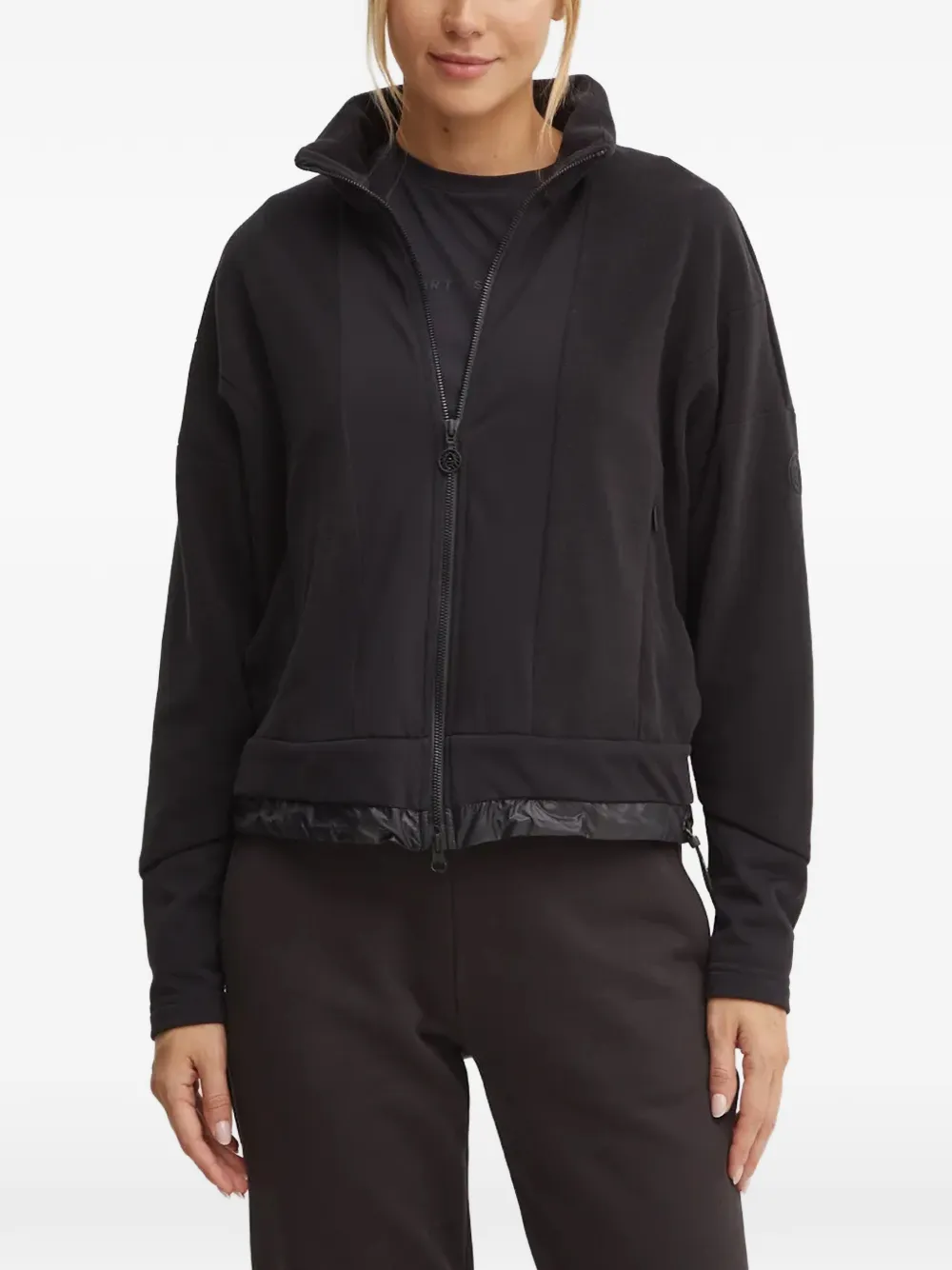 Sportalm logo-patch metallic-trim jacket - Schwarz