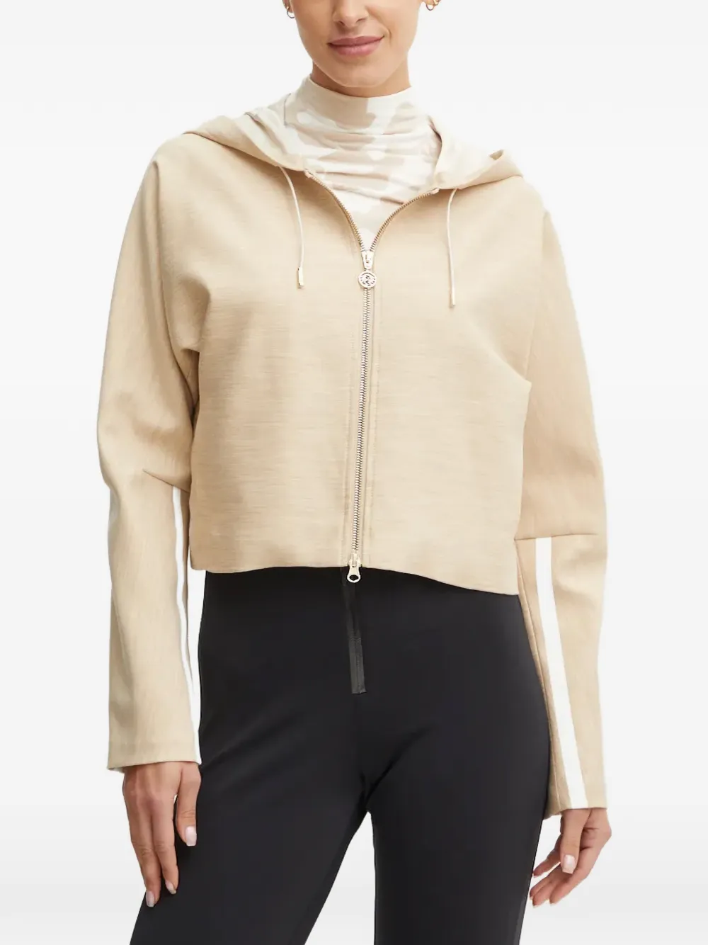 Sportalm side-stripe drawstring cropped jacket
