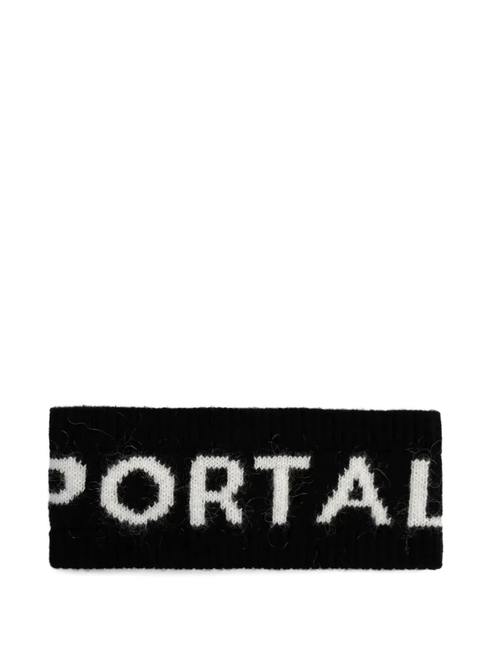 Sportalm logo-knit headband - Nero