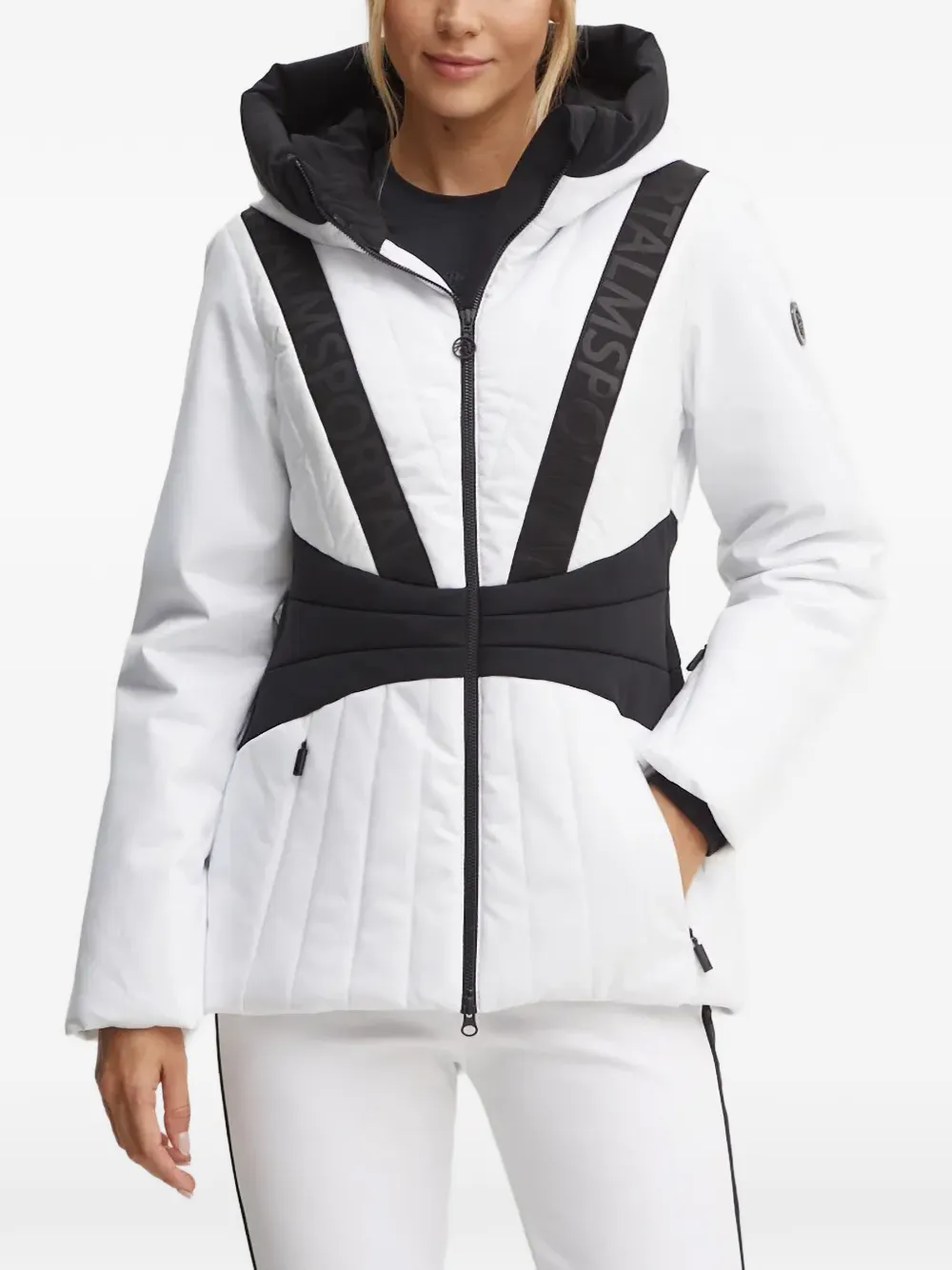 Sportalm logo-tape quilted ski jacket