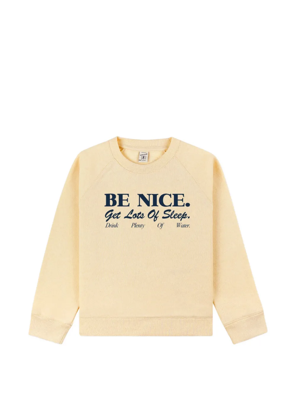 SPORTY & RICH KIDS slogan-print raglan-sleeve sweatshirt - Giallo