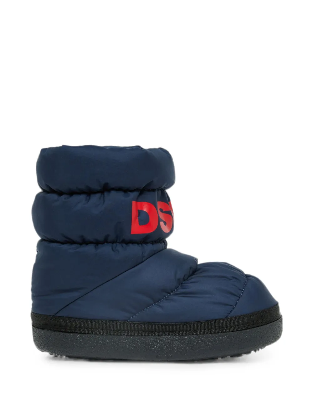 DSQUARED2 KIDS Gewatteerde snowboots met logo-print Blauw